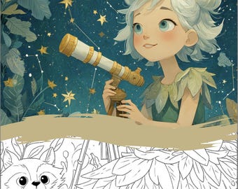 Fantasy Adventure Children's Colouring Book Pages