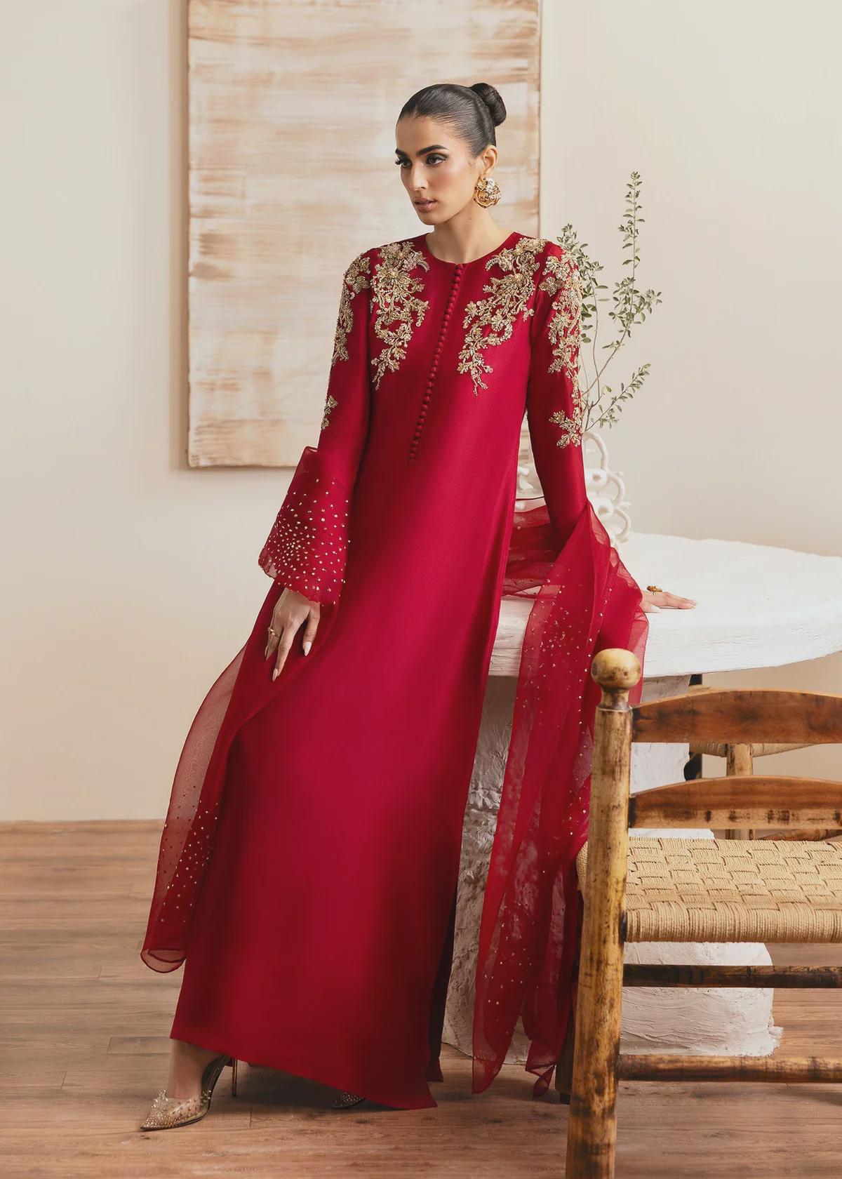 what is a winter formal dress Sexy Red Prom Dress with Slit, Graduation School Party Gown, Winter Formal  Dress main image 0
