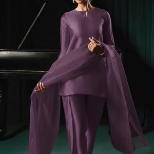 silk pakistani dress