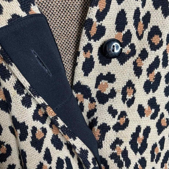 St. John Separates Leopard Button down Sweater Co… - image 3