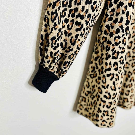 St. John Separates Leopard Button down Sweater Co… - image 4