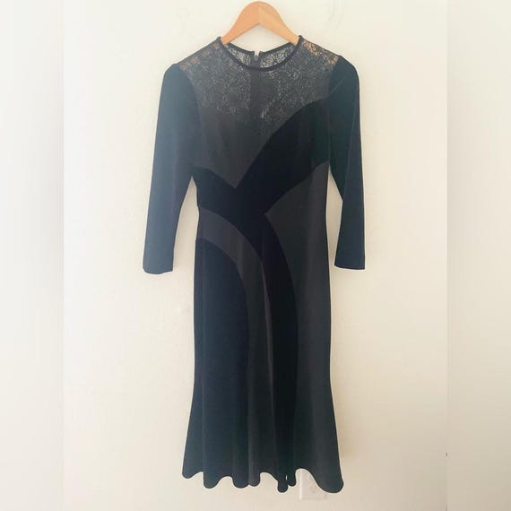 off the shoulder bodycon dress black TERI JON BY RICKIE FREEMAN Long Dress