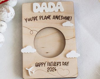 Aviation Father’s Day Photo Magnet – “You’re Plane Awesome” Aviation themed gifts | Airline Pilot Gift | Regional Pilot Gift | Private Jet