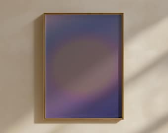 Bewusstsein Print, Farbverlauf Pastell Lila Wand Kunst (Digitaler Download)