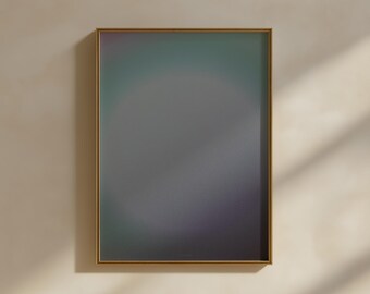 Grünes Gefühl Druck, Farbverlauf Aura Pastell Wand Kunst (Digitaler Download)