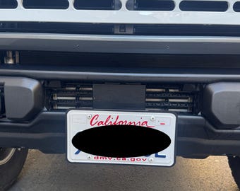 Bronco Capable Bumper Scewless License Plate Bracket
