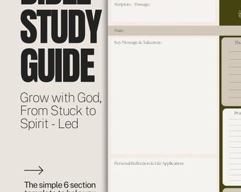 Bible Study Guide Printable: Scripture Journal Page (PDF)
