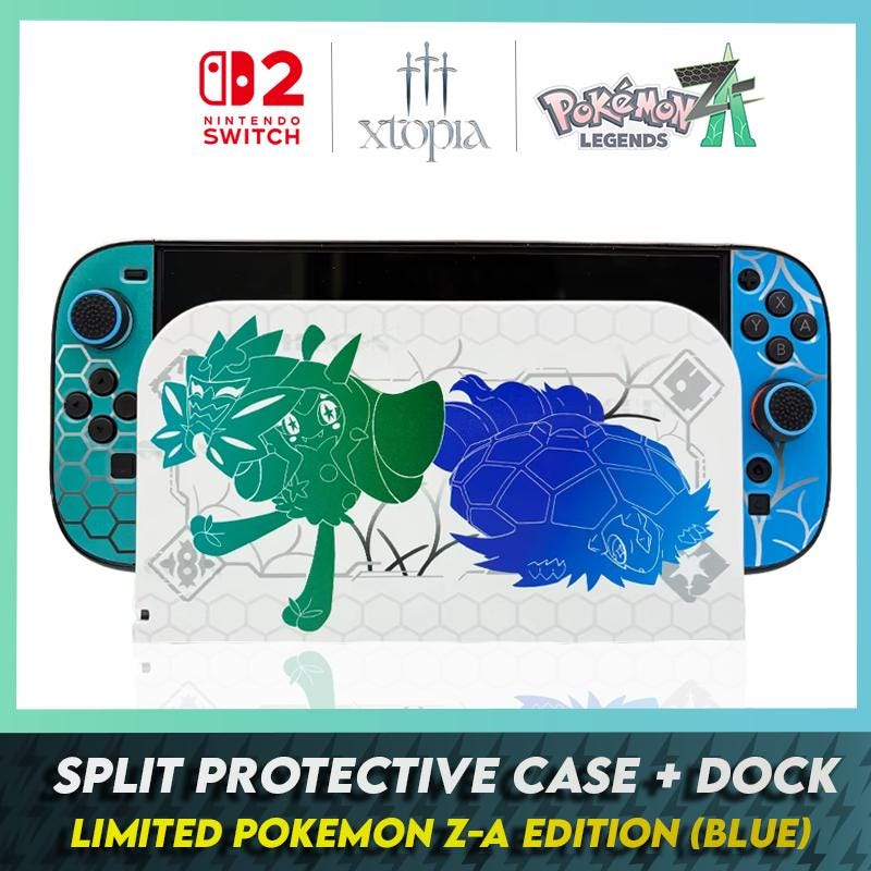 Nintendo Switch 2 Split Protective Case + Dock – Pokemon Z-A - Etsy