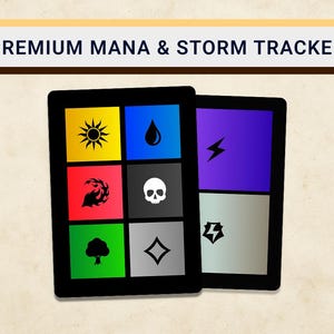 MTG Tracker Card – Mana, Energy & Storm Count Tracker for Commander / cEDH