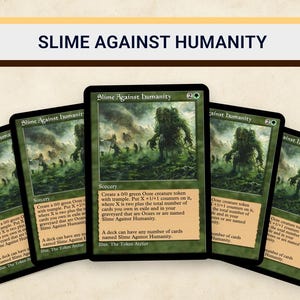 Mtg Proxy Commander Slime Against Humanity - Etsy