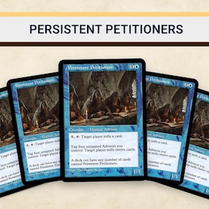 Persistent Petitioners MTG Proxy 18 Cards | Mill Deck Casual Commander EDH Tribal | Dark Fantasy 90s Retro Art Magic