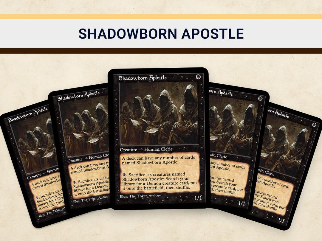 mtg shadowborn apostle commander deck Foil Secret Lair 686 x1 Magic cards put it onto the battlefield Shadowborn Apostle (680)  Secret