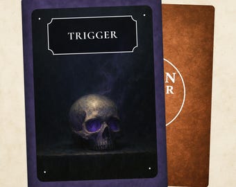 MTG トリガートークン – 「闇」リマインダーカード — 統率者戦とcEDH用の汎用トリガーインジケーター