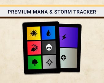 MTG Tracker Card  Mana, Energy & Storm Count Tracker for Commander / Cedh  - Etsy