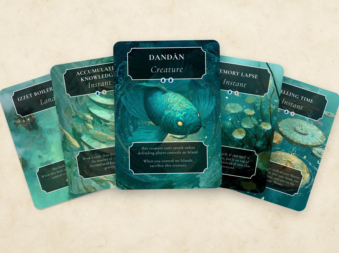 Dandân Forgetful Fish MTG Proxy Deck 80 Cards | Complete Shared