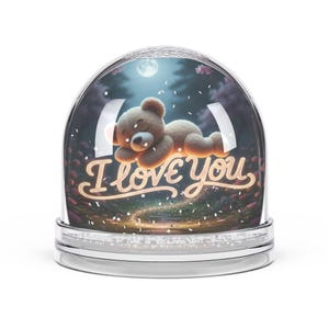 愛を込めて育てる感動的なフラワースノードーム