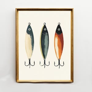 Vintage Fishing Lure Art - Etsy