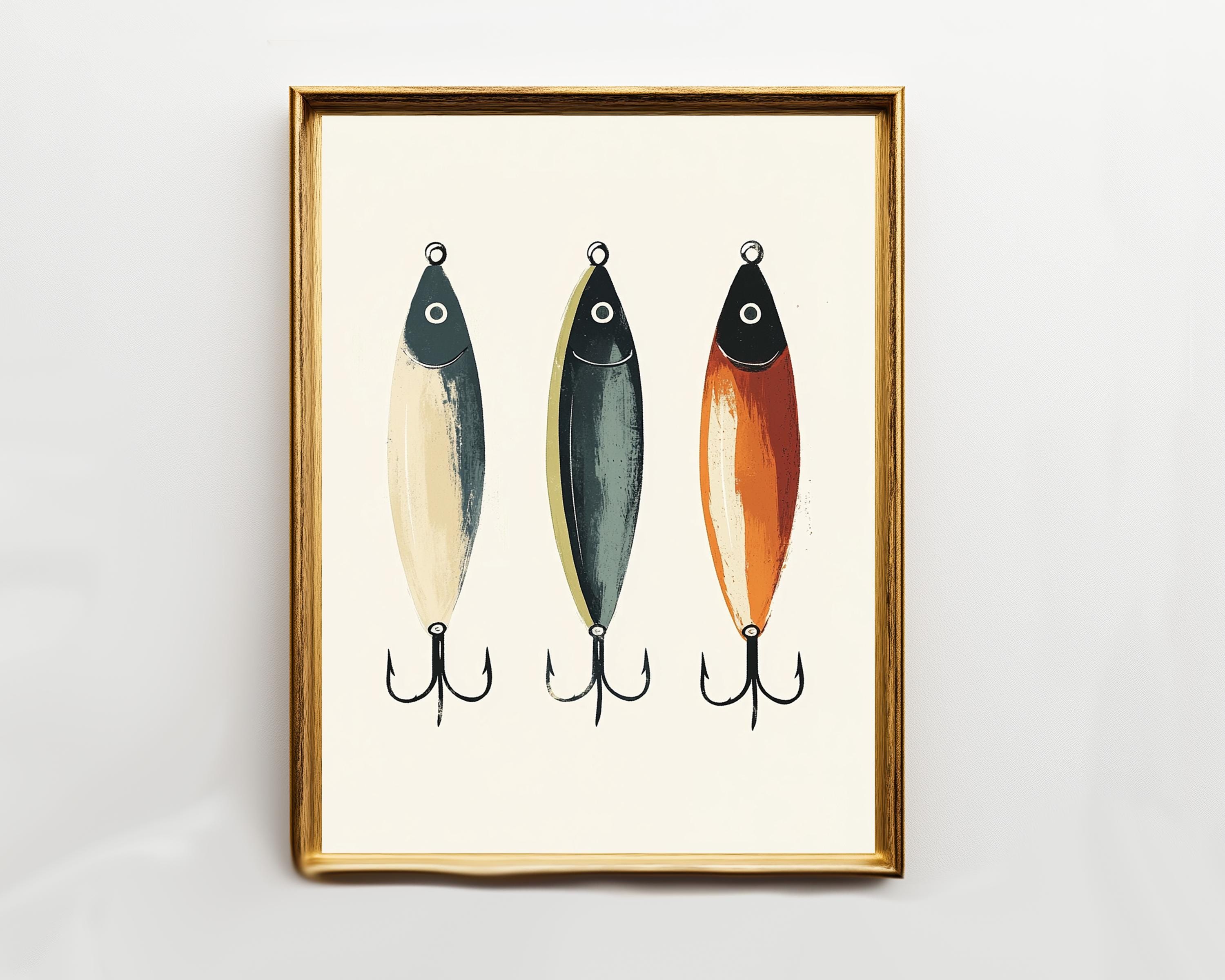 Écusson Leurre De Pêche Vintage - Ancien Stock NOS Multicolore