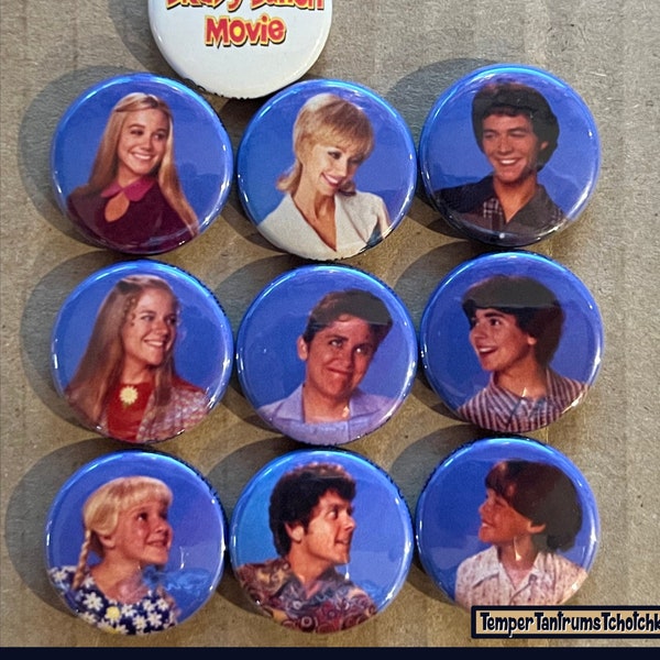 Brady Bunch Movie Set -1” Buttons-