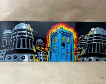 Vintage Dr. Who Bally Pinball Backboard