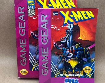X-Men -Box & Manual Only- Sega Game Gear