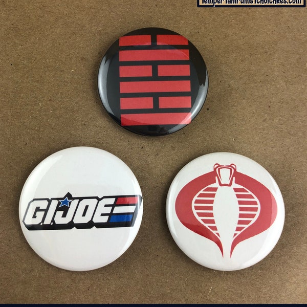 G.I. Joe Cobra Set -1.5” Buttons-