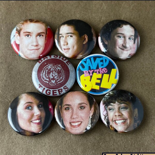 Saved By The Bell Set -1” Buttons-