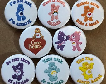 Care Bears Set -1” Buttons-