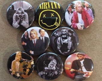 Conjunto Nirvana -Botones de 1"-