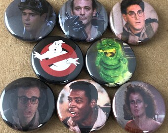 8 Brand New 1" "Ghostbusters" Button Set