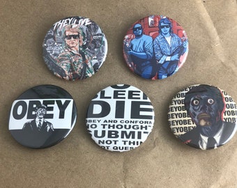 They Live Set -1.5” Buttons-