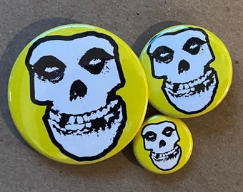 Misfits Yellow Fiend -1", 1.5" or 2.25" Button/Bottle Opener-