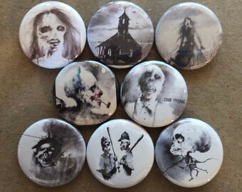 Scary Stories Set -1" or 1.5" Buttons-