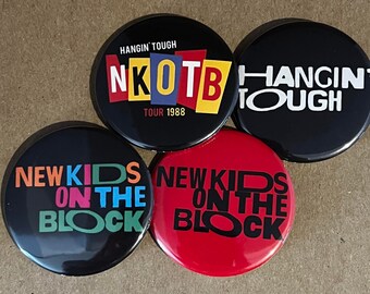 New Kids on the Block Colors Set -1", 1.5" or 2.25" Buttons/Bottle Openers-