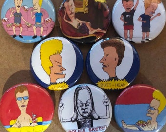 Beavis and Butthead Set -1” Buttons-