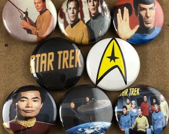 Star Trek Set -1” Buttons-