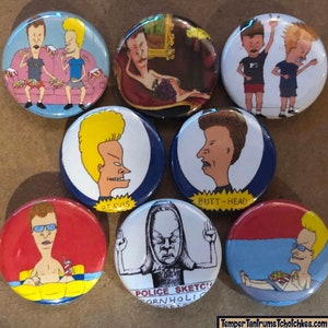 Beavis and Butthead Set 1 Buttons image 1