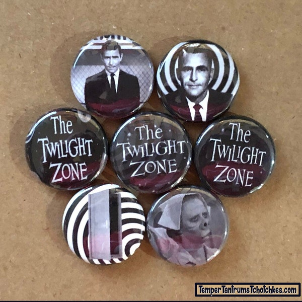 Twilight Zone Set -1” Buttons-