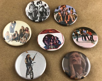7 Brand New 1.5" "Over The Edge" Button Set