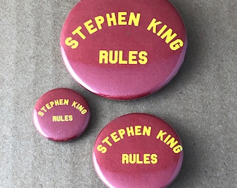 Stephen King 1", 1.5", or 2.5" Button or Bottle Opener
