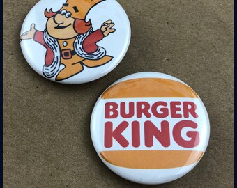 Burger King Logo hamburger Bread with Meat Circle Logo Embroidered Patch Sew on