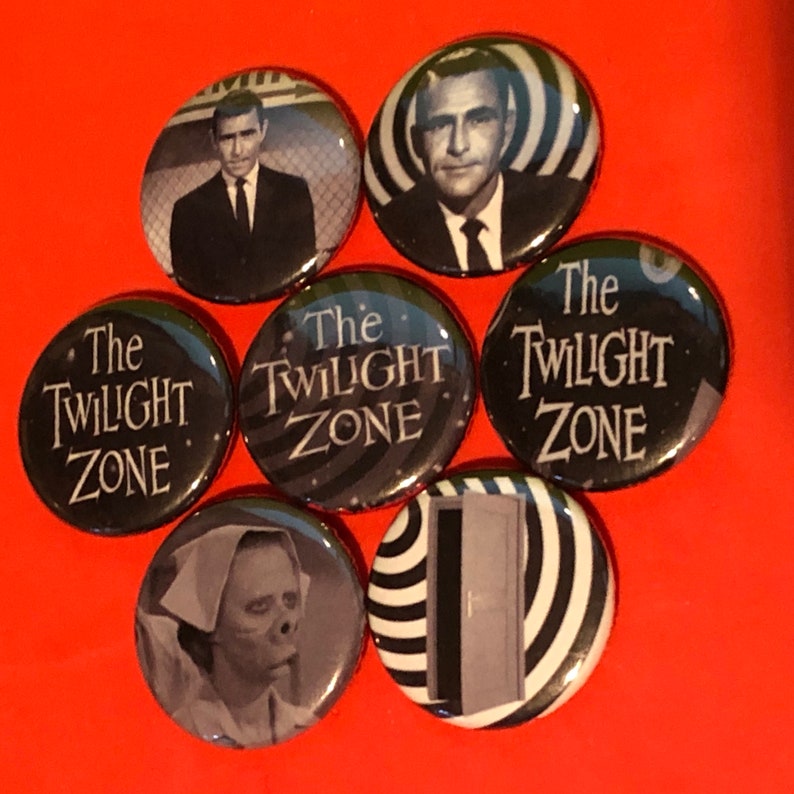 7 Brand New 1 Twilight Zone Button Set Etsy