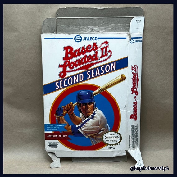 Bases Loaded 2 Box for the Nintendo Entertainment System box Etsy
