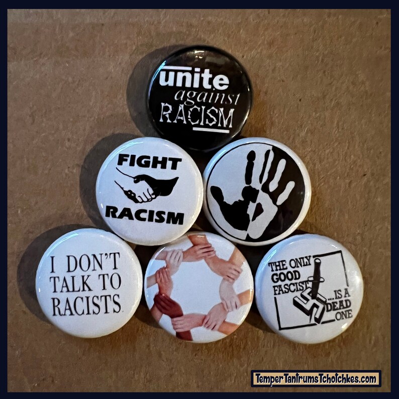 Anti Racism Set 1 Buttons image 1