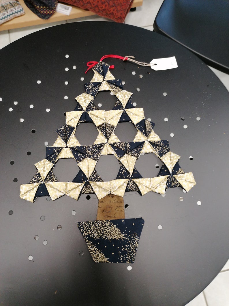 Sapin de Noël en patchwork Etsy