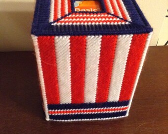 Patriotic Tissue Box Cover