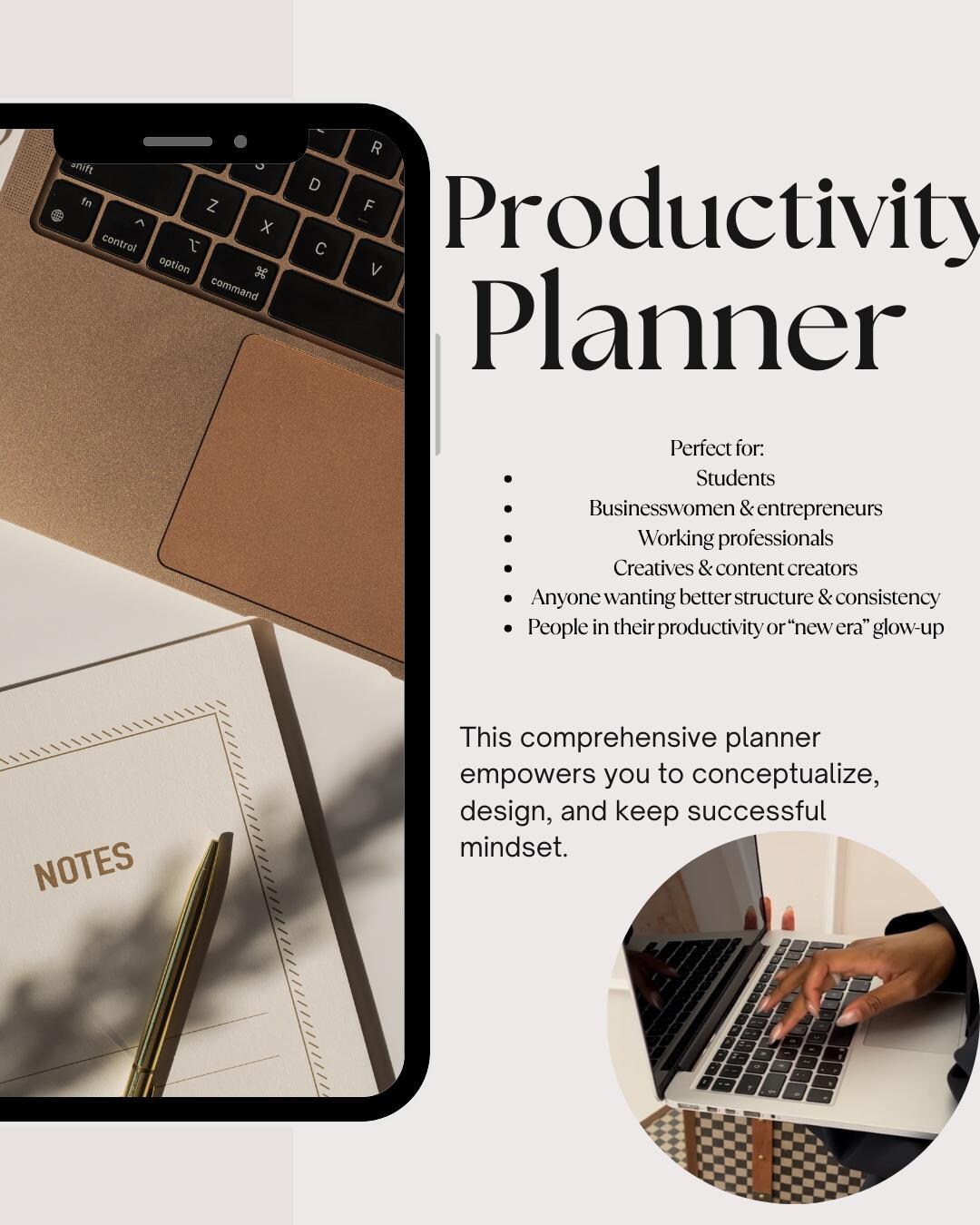 Digital Productivity Planner | Daily, Weekly & Monthly Planner | Goals ...