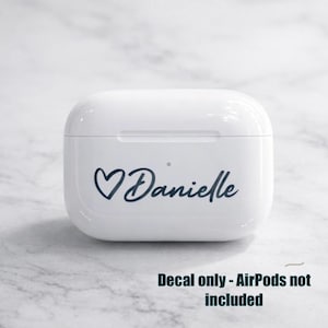 Airpods vinyl decal sticker | initial | name|