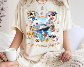 Disney Mickey and Friends Magical Cruise Trip Shirt, Family Cruise Vacation 2026 Tee, Disney Magic Wonder Fantasy Wish Tee, Pirate Shirt