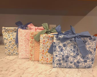 Handmade Quilted Bible Sleeve With Bow